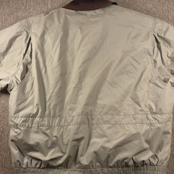 Vintage Men’s Towne By London Fog Leather Collar Fall Jacket Large Beige - Picture 10 of 11